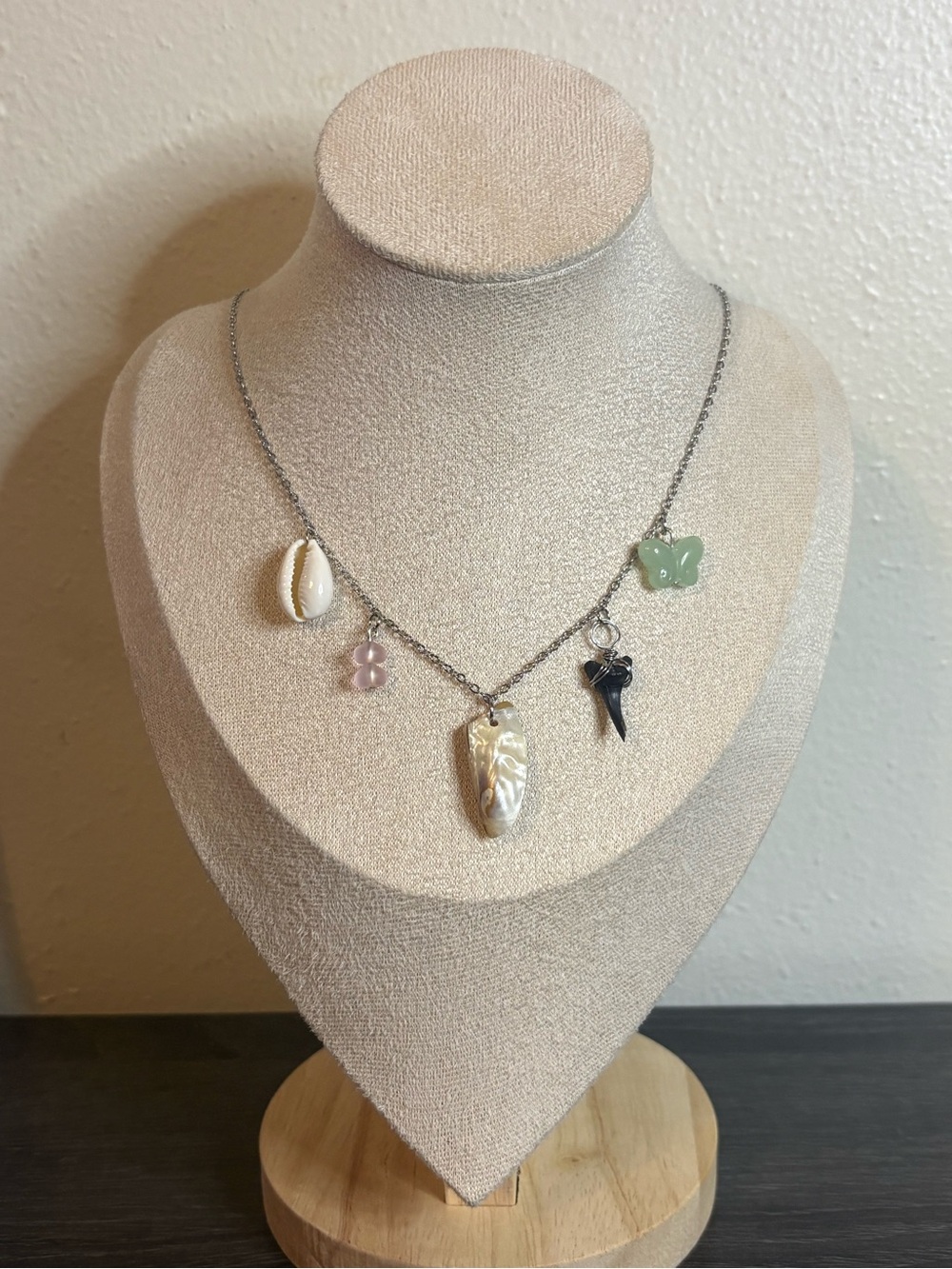 Handmade Silver Beachy Charm Necklace | Waterproof & Tarnish Resistant